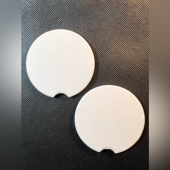 Ducks Yellow Sandstone Ceramic Car Cup Holder Coasters Set New - Picture 4 of 4